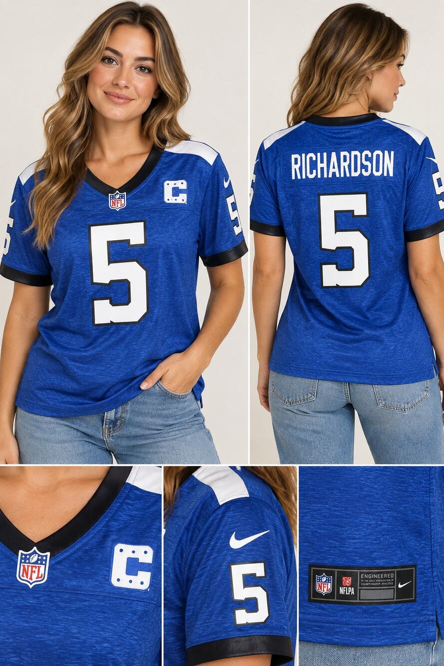 Nike Indianapolis Colts Anthony Richardson #5 Women’s Jersey Size L NWT NFL